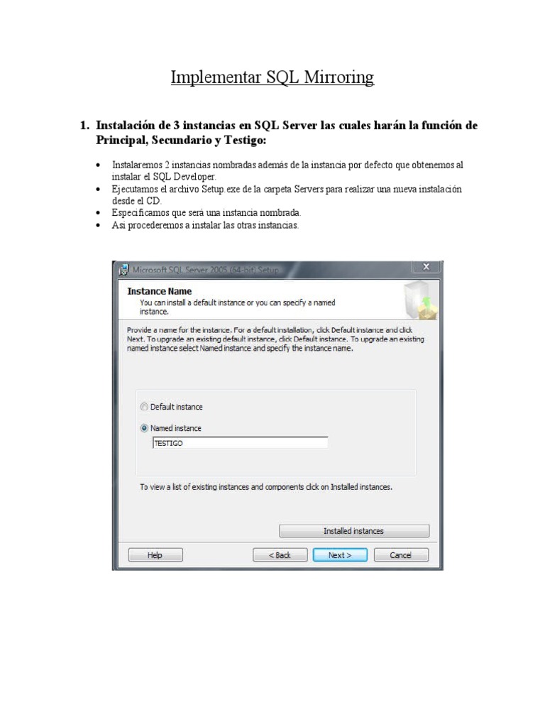 SQL Mirroring High Availability | PDF | Servidor SQL de Microsoft ...