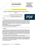 Design of Intelligent Infrared Windscreen Wiper Based On MCU