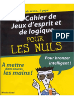 Le Cahier de Jeux D'esprit Et de Logique PDF