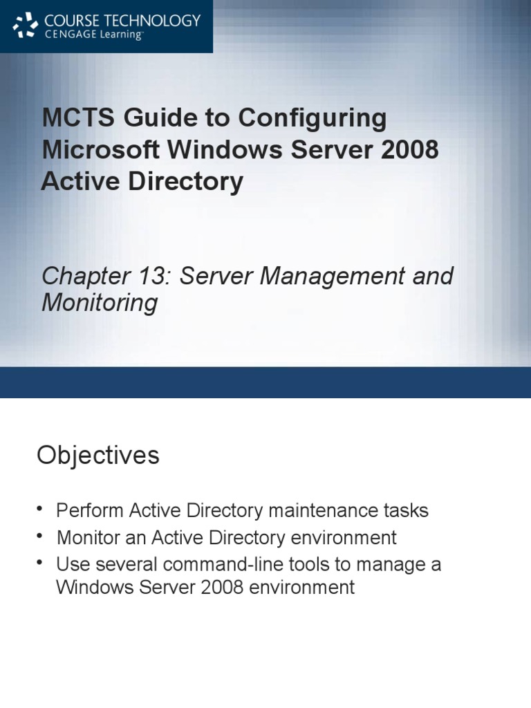 Windows Server 2008 Backup Management | PDF | Backup | Active Directory