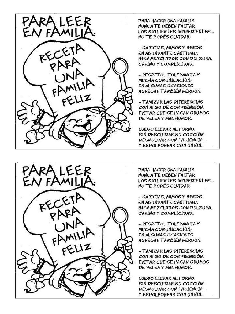Receta para Una Familia Feliz | PDF