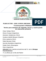 Plan Lector - Lecturas para 2° y 4° Grados de Primaria - Ugel Ocros (Ancash)