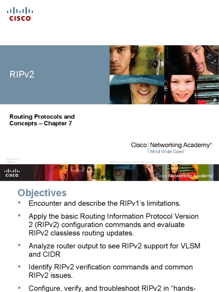 Ripv2: Routing Protocols and Concepts - Chapter 7 | PDF | Network Layer ...