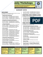 FFSC Workshop Calendar AUGUST 2010