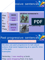 Past Progressive: Sentences: I She He It You We They