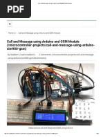 Call and Message Using Arduino and SIM900 GSM Module