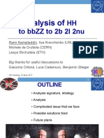 Analysis Of: HH To BBZZ To 2B 2L 2nu
