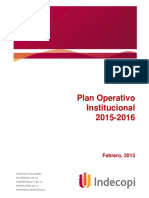 Plan Operativo INDECOPI PDF
