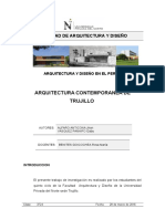 Informe Arquitectura Contemporanea en Trujillo, Perú