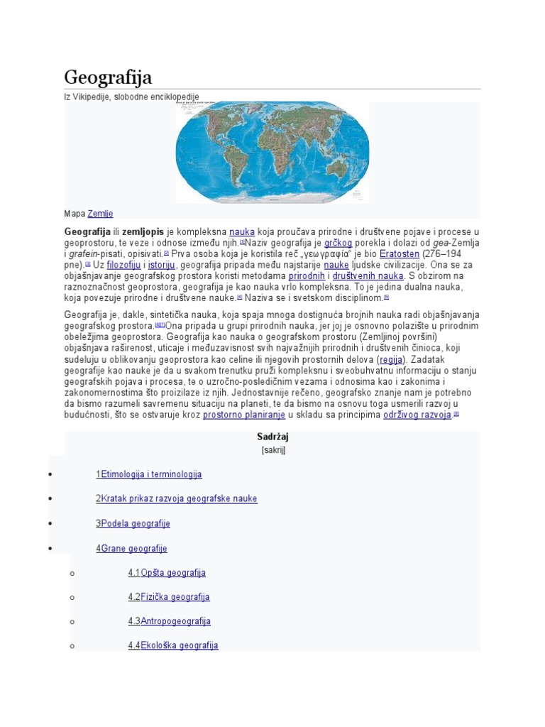 Geografija | PDF