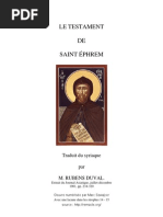 Testament de St Ephrem
