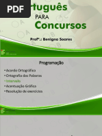 2ª Aula - Ortografia e Acentuação Gráfica