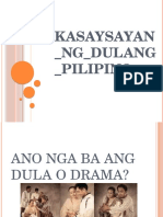 Kasaysayan NG Dulang Pilipino