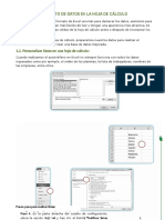 Formato de Datos Eh La Hoja de Cálculo