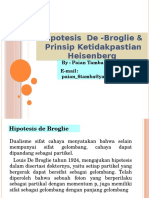 Hipotesis de Broglie Ketidakpastian Hessenberg