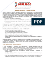 Sobre La Evaluación de Competencias