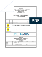 ENG-DED-BIK-EL-DSH-018 - Datasheet For Generator Transformer PDF