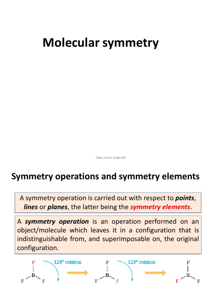Understanding Molecular Symmetry Elements | PDF | Molecular Orbital ...