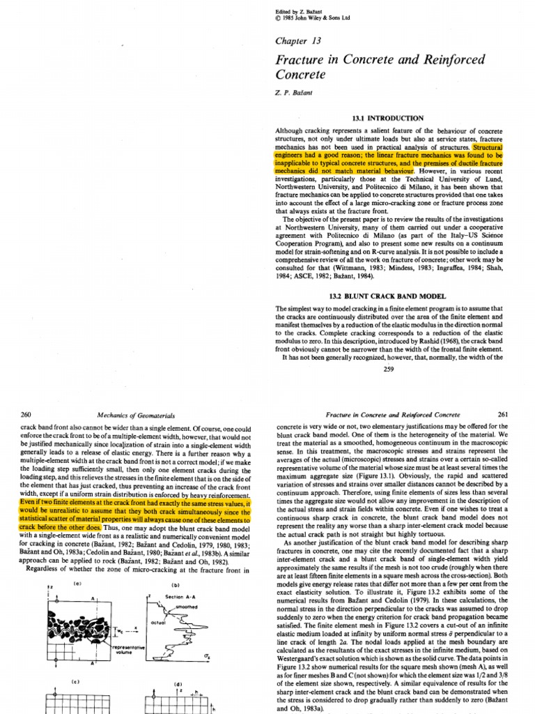 Fracture in Concrete and Reinforced Concrete | PDF | Fracture ...