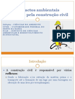 Aula 9 - Impactos Ambientais Causados Pela Construção Civil