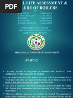 Residual Life Assessment and Failure of The Boiler