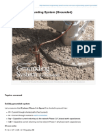 An Overview of Grounding System Grounded