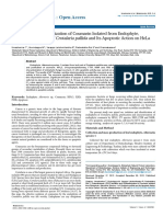 Isolation and Characterization of Coumarin Isolated From Endophytealternaria Species 1 of Crotalaria Pallida and Its Apoptotic Act 2153 0769 1000158