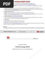 HCNA-Storage V3 BSSN Building the Structure of Storage Network Training Material