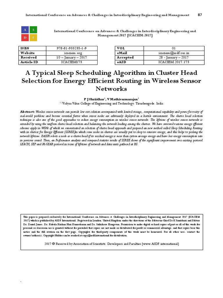 Energy-Efficient Routing in WSNs | PDF | Wireless Sensor Network ...
