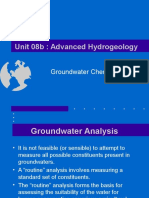 Unit 08b: Advanced Hydrogeology: Groundwater Chemistry