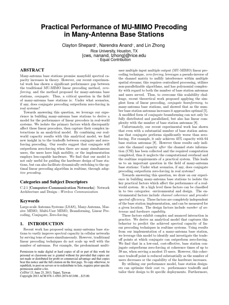 Shepard 2013 Cell Net | PDF | Radio | Digital Technology