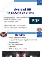 Analysis Of: HH To BBZZ To 2B 2L 2nu