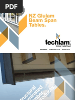 NZ Glulam Beam Span Tables