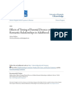 Effects of Timing of Parental Divorce On Children - S Romantic Rela PDF