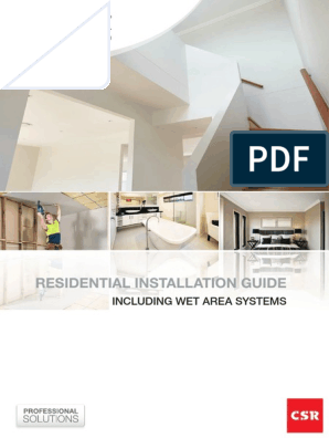 Gyprock 547 Residential Installation Guide 2015 Drywall