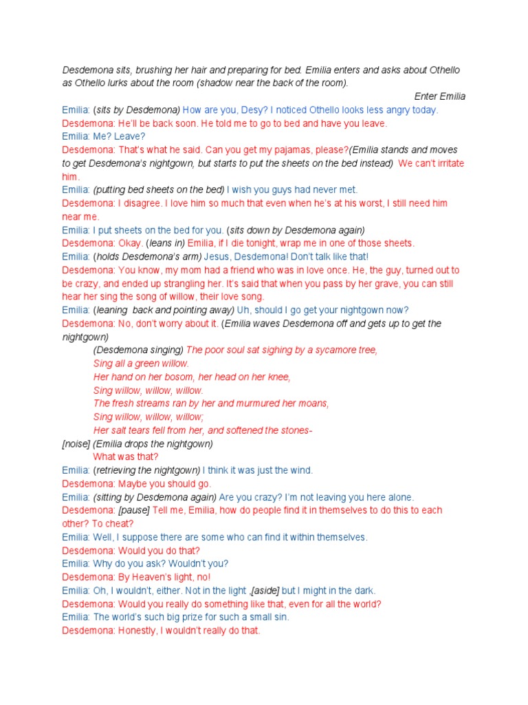 Aplitscript | PDF | Desdemona