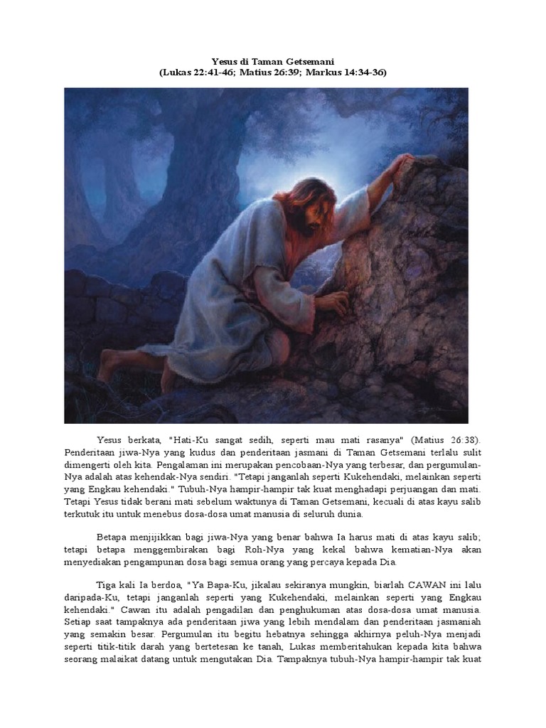 Yesus Berdoa di Taman Getsemani | PDF