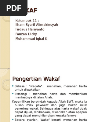 Akuntansi Syariah Wakaf Bab 15