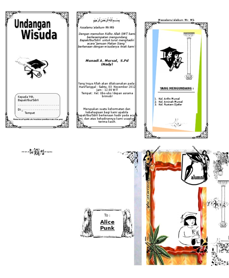 87 Contoh Undangan Wisudah Gratis