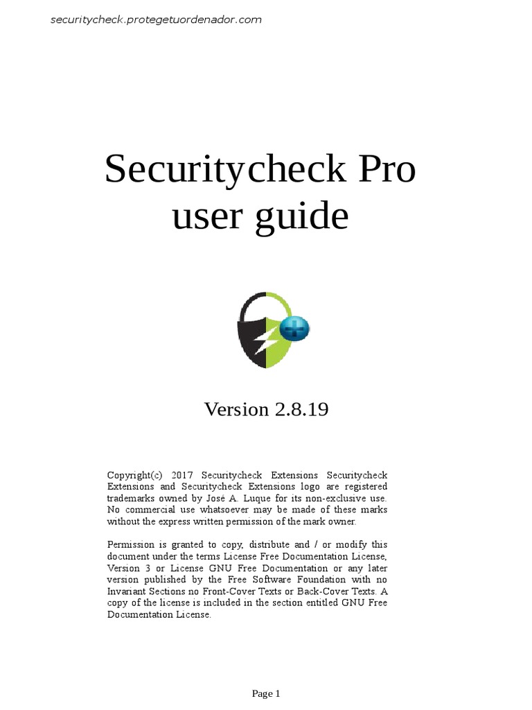 Securitycheckpro User Guide v2!8!19 | PDF | Antivirus Software | Ip Address