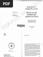 Manual de Derecho Aeronautico - Videla Escalada. | PDF
