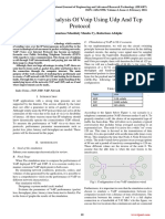 Performance Analysis of Voip Using Udp and TCP Protocol: Ravonimanantsoa Ndaohialy Manda-Vy, Ratiarison Adolphe