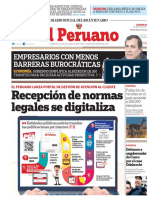 Recepción de Normas Legales Se Digitaliza: Empresarios Con Menos Barreras Burocráticas