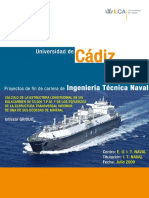 Calculo de La Estructura Longitudinal de Un Bulkcarrier de 53000 TPM y de Los Esfuerzos de La Estructura Transversal Inferior de Una de Sus Bodegas de Mineral