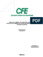 ESPECIFICACION CFE E0000-18:CABLE DE ALUMINIO CON CABLEADO CONCÉNTRICO ACSR:AS.pdf