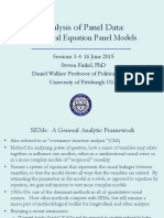 Analysis of Structural Equation Panel Models