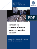 PDF Con Datos de Los Centros Conacyt (No Viene Investigadores) Pero Hay Otros Indicadores PDF