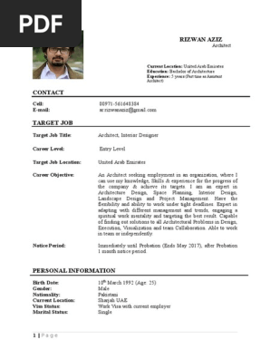 Architect CV