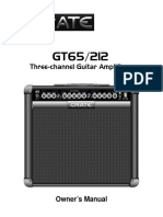 GT65/212 Guitar Amplifier Owner's Manual