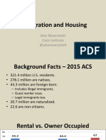 Immigration and Housing: Alex Nowrasteh Cato Institute @alexnowrasteh